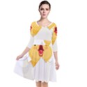 Cute Chick Quarter Sleeve Waist Band Dress View1