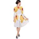 Cute Chick Quarter Sleeve Waist Band Dress View2