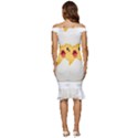 Cute Chick Off Shoulder Ruffle Split Hem Bodycon Dress View4