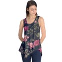 Flower Pattern Sleeveless Tunic View1