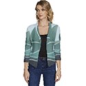 Mountains Wall Print Boho Art Women s Casual 3/4 Sleeve Spring Jacket View1