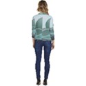 Mountains Wall Print Boho Art Women s Casual 3/4 Sleeve Spring Jacket View4