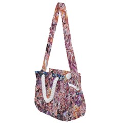 Abstract Waves Rope Handles Shoulder Strap Bag