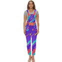 Multicolored-abstract-background Women s Pinafore Overalls Jumpsuit View1