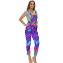 Multicolored-abstract-background Women s Pinafore Overalls Jumpsuit View3