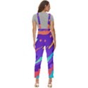 Multicolored-abstract-background Women s Pinafore Overalls Jumpsuit View4