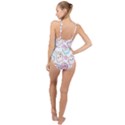 Cute-doodle-cartoon-seamless-pattern High Neck One Piece Swimsuit View2