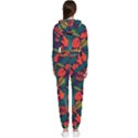 Leaves Pattern Seamless Cropped Zip Up Lounge Set View2