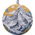 Nature Mountains Landscape Forest Round Trivet View1