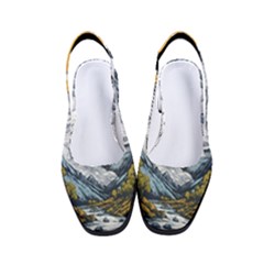Nature Mountains Landscape Forest Women s Classic Slingback Heels