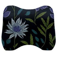 Abstract Floral- Ultra-stead Pantone Fabric Velour Head Support Cushion by shoopshirt