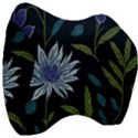 Abstract Floral- Ultra-stead Pantone Fabric Velour Head Support Cushion View3