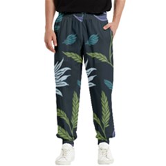 Abstract Floral- Ultra-stead Pantone Fabric Men s Elastic Waist Pants by shoopshirt