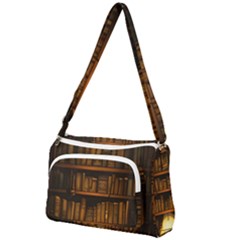 Books Library Front Pocket Crossbody Bag