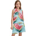 Watermelon Fruit Juicy Summer Heat Kids  Basketball Mesh Set View3