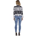 Chinese Zodiac Signs Star Women s Long Sleeve Revers Collar Cropped Jacket View4