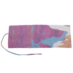 Pink Mountains Grand Canyon Psychedelic Mountain Roll Up Canvas Pencil Holder (s)