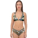 Surreal Art Psychadelic Mountain Double Strap Halter Bikini Set View1