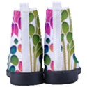 Plants Leaves Colorful Kid s High-Top Canvas Sneakers View4