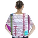 Poles Wires Batwing Chiffon Blouse View2