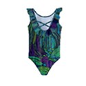 Spectral Forest Nature Kids  Frill Swimsuit View2