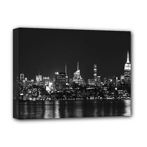 New York Skyline Deluxe Canvas 16  X 12  (stretched) 