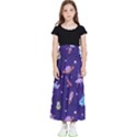 Space Seamless Pattern Kids  Flared Maxi Skirt View1