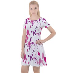 Blot-01  Cap Sleeve Velour Dress 