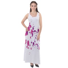 Blot-01  Sleeveless Velour Maxi Dress