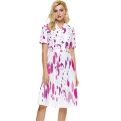 Blot-01  Button Top Knee Length Dress