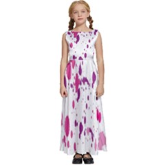 Blot-01  Kids  Satin Sleeveless Maxi Dress