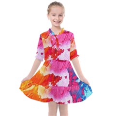Colorful-100 Kids  All Frills Chiffon Dress