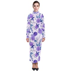 Violet-01 Turtleneck Maxi Dress