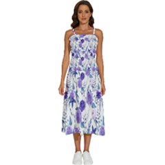 Violet-01 Sleeveless Shoulder Straps Boho Dress