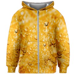 Water-gold Kids  Zipper Hoodie Without Drawstring