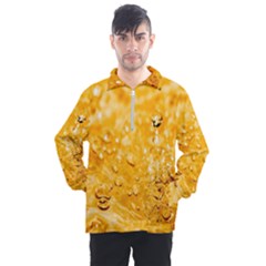 Water-gold Men s Half Zip Pullover