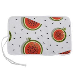 Seamless Background Pattern With Watermelon Slices Pen Storage Case (m)