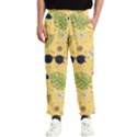 Seamless Pattern Of Sunglasses Tropical Leaves And Flower Men s Elastic Waist Pants View1