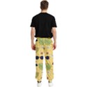 Seamless Pattern Of Sunglasses Tropical Leaves And Flower Men s Elastic Waist Pants View2