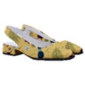 Seamless Pattern Of Sunglasses Tropical Leaves And Flower Women s Classic Slingback Heels View3