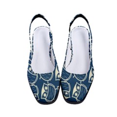 Cute Seamless Owl Background Pattern Women s Classic Slingback Heels