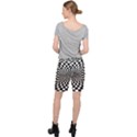 Optical-illusion-chessboard-tunnel Women s Pocket Shorts View2