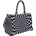 Optical-illusion-chessboard-tunnel Duffel Travel Bag View2