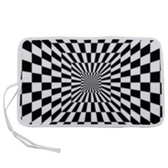Optical-illusion-chessboard-tunnel Pen Storage Case (s)
