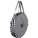 Starburst-sunburst-hypnotic Giant Round Zipper Tote View3