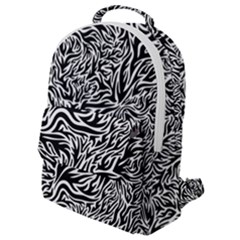 Flame Fire Pattern Digital Art Flap Pocket Backpack (small) by Bedest