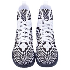 Tile-repeating-pattern-texture Kid s High-top Canvas Sneakers