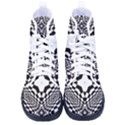 Tile-repeating-pattern-texture Kid s High-Top Canvas Sneakers View1