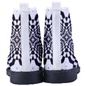 Tile-repeating-pattern-texture Kid s High-Top Canvas Sneakers View4