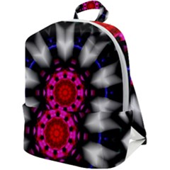 Kaleidoscope-round-metal Zip Up Backpack